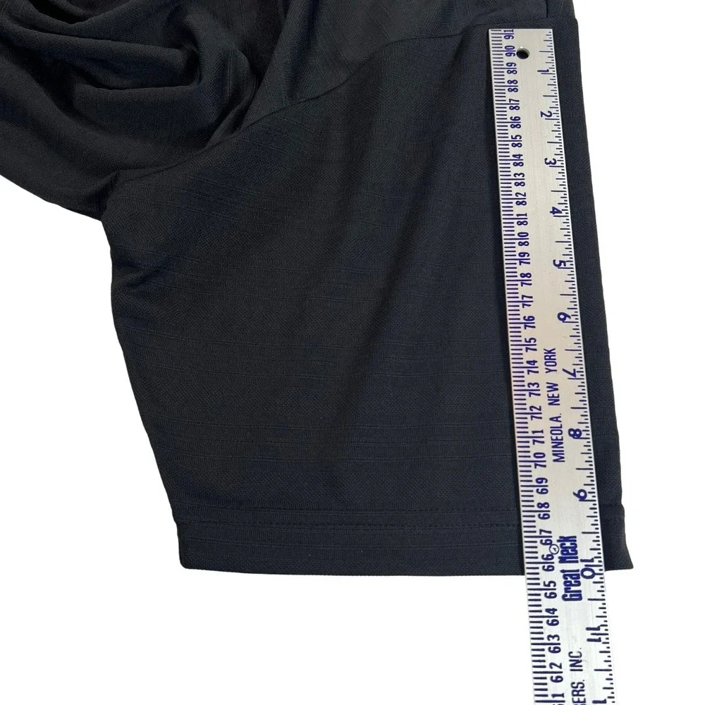 Adidas Golf Polo Shirt Mens M Black Performance‎ Short Sleeve